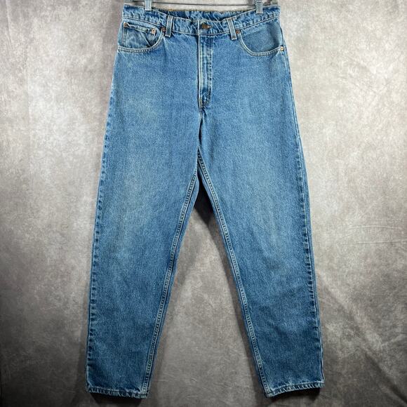 Vintage Levi's 550 Jeans Men 36X32 Medium Wash Denim Relaxed Fit Tapered Leg 90s - Picture 1 of 10